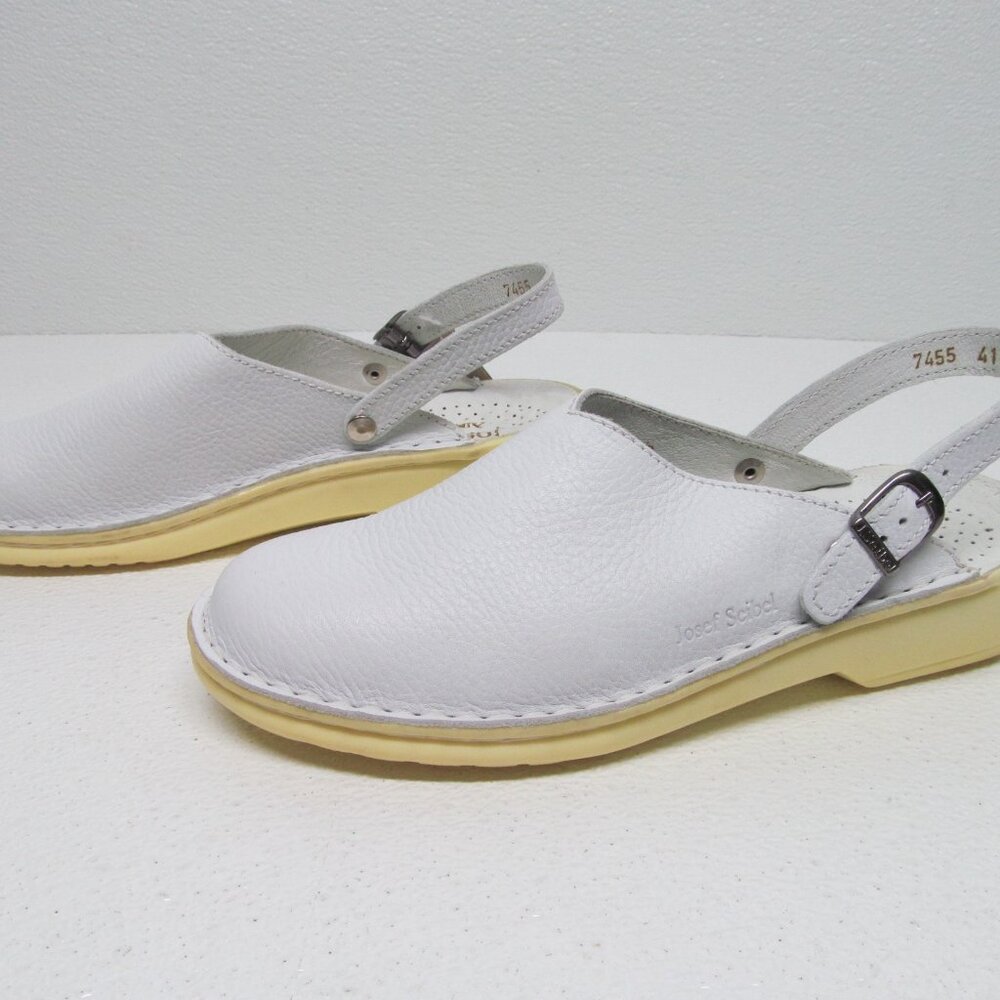 Josef Seibel Air Massage Sandals Grain Leather Clogs Size 8.5